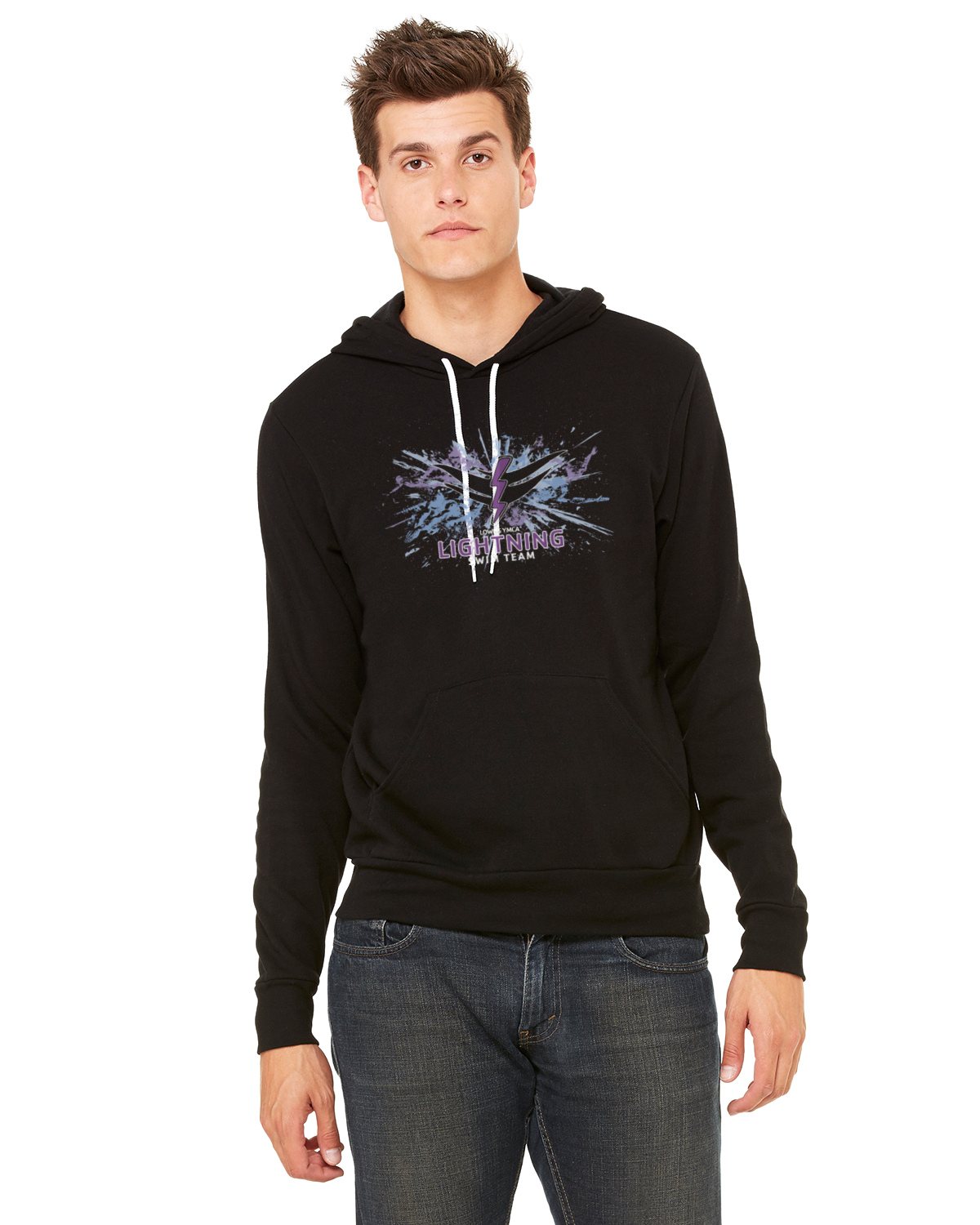 Lowes Splash Hoodie Sweatshirt: Black