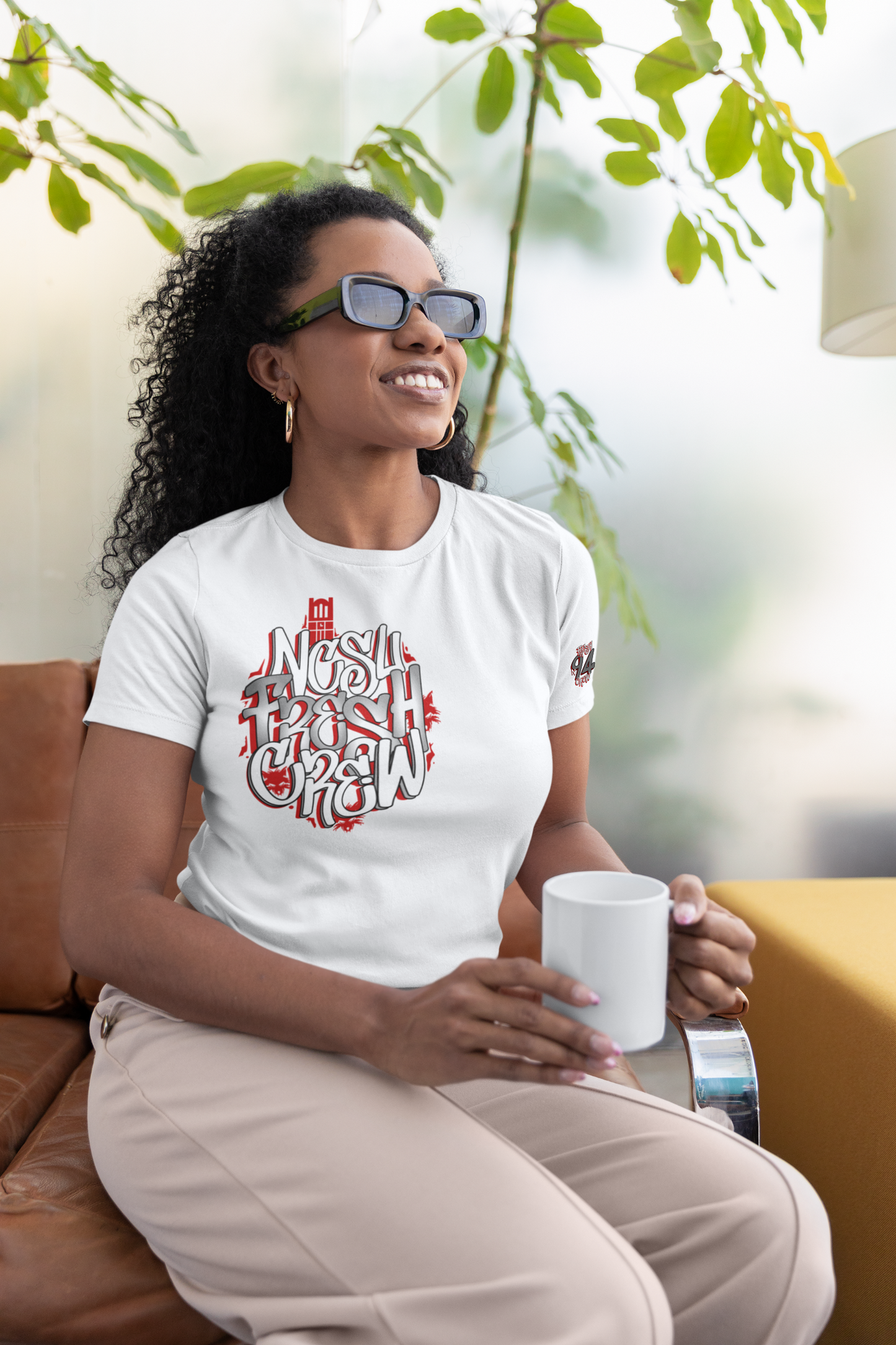 NCSU Fresh Crew Tee White