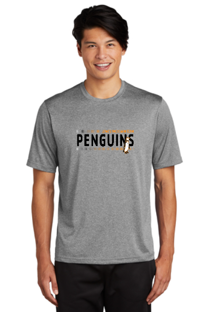 Lowes Y Penguins Unisex Dri-Fit Shirt: Heather Gray