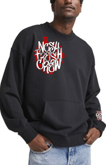 NCSU Fresh Crew Pocket Sweatshirt Black