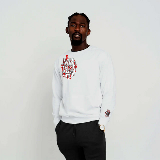 NCSU Fresh Crew Pocket Sweatshirt White