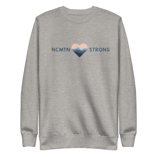 NC MTN Strong Heart Unisex Premium Sweatshirt