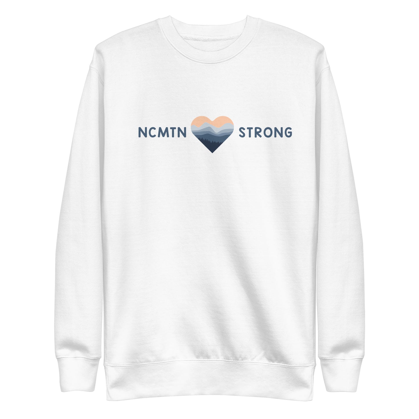 NC MTN Strong Heart Unisex Premium Sweatshirt